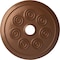 Ekena Millwork Spiral Ceiling Medallion (Fits Canopies up to 4"), 25 1/4"OD x 4"ID x 2"P, Polished Copper CM25SPPOS - alternate 1